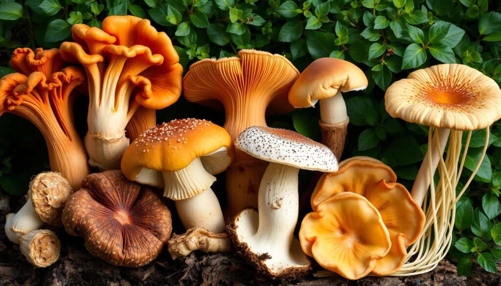 Healthy mushroom varieties