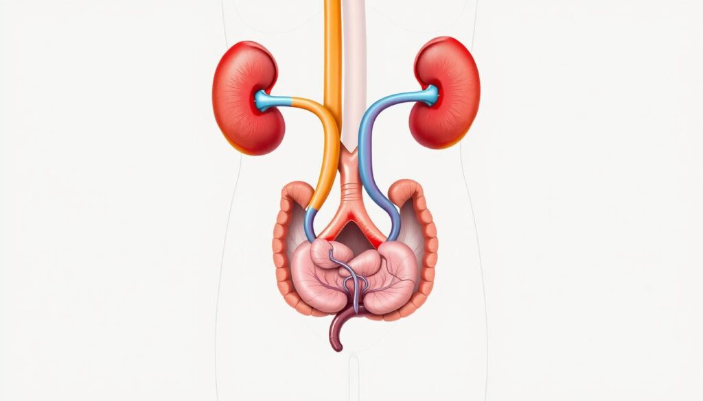 Urinary system diagram